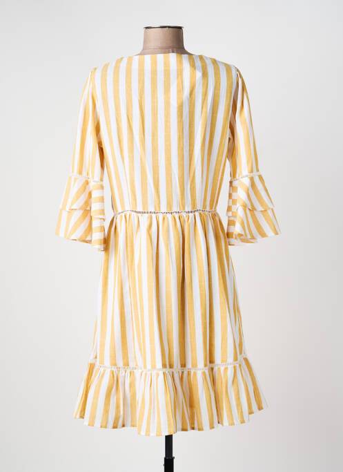 Rochie midi mâneci 3/4 mâneci 3/4 bej MOLLY BRACKEN femme