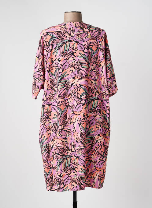 Rochie midi croială fluidă mâneci scurte roz MOLLY BRACKEN femme
