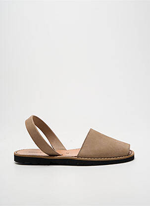 Sandale/pantofi decupați vârf deschis toc plat până la 3 cm bej MINORQUINES femme