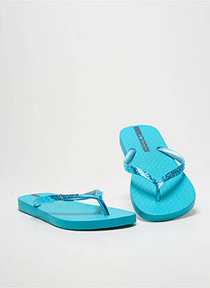 Șlapi vârf deschis toc plat până la 3 cm albastru IPANEMA femme