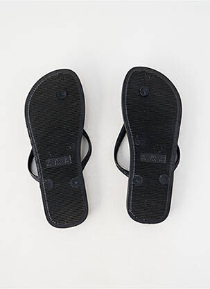 Șlapi țesătură țesătură cu sclipici toc plat până la 3 cm negru IPANEMA femeie