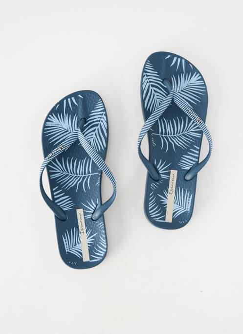 Șlapi vârf deschis toc plat până la 3 cm albastru IPANEMA femme