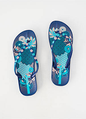 Șlapi vârf deschis toc plat până la 3 cm albastru IPANEMA femme