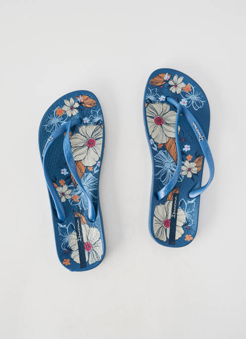 Șlapi vârf deschis toc plat până la 3 cm albastru IPANEMA femme