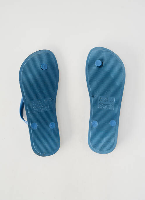 Șlapi vârf deschis toc plat până la 3 cm albastru IPANEMA femme