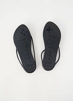 Șlapi vârf deschis toc plat până la 3 cm negru IPANEMA femeie
