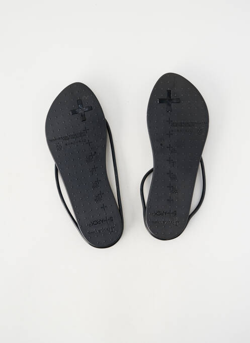Șlapi vârf deschis toc plat până la 3 cm negru IPANEMA femme
