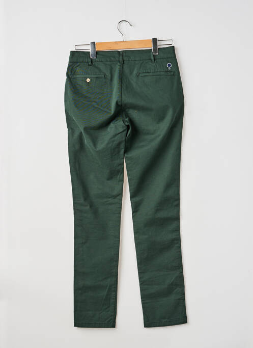 Pantalon chino țesătură poplin mărime normală verde FAGUO homme
