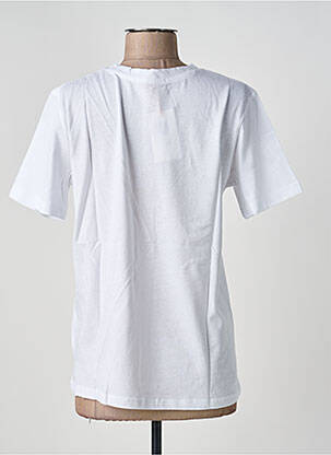 Tricou serigrafie flockată mâneci scurte alb FIRSTAGE femeie