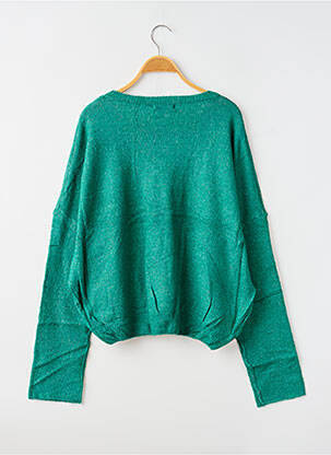 Pulover croială dreaptă mâneci lungi verde JUBYLEE femeie