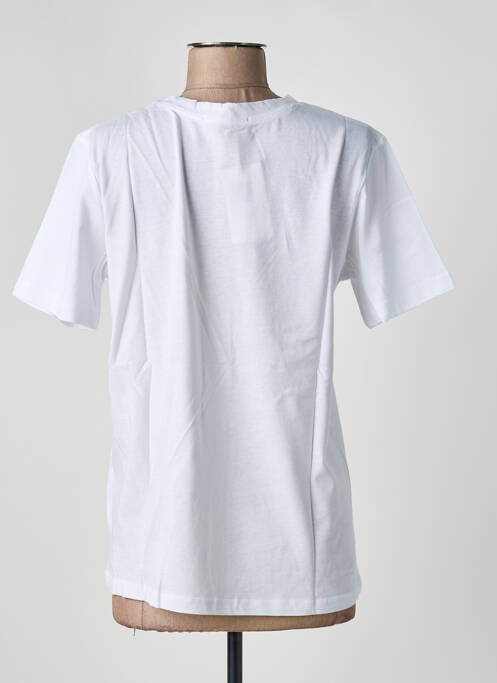Tricou serigrafie flockată mâneci scurte alb FIRSTAGE femme