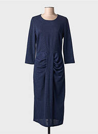 Rochie midi mâneci 3/4 mâneci 3/4 albastru EGERIE femeie