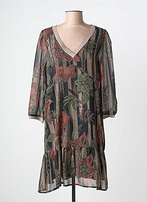 Rochie midi croială fluidă mâneci 3/4 negru LA FEE MARABOUTEE femme