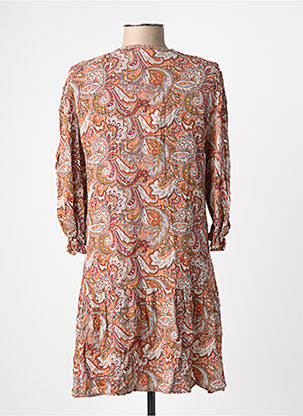 Rochie scurtă mâneci 3/4 mâneci 3/4 portocaliu AN' GE femeie