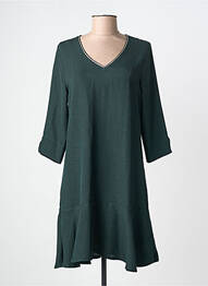 Rochie midi mâneci 3/4 mâneci 3/4 verde BY MEG femeie