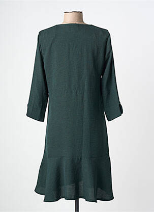 Rochie midi mâneci 3/4 mâneci 3/4 verde BY MEG femeie
