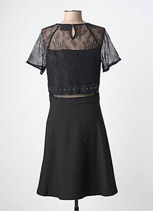 Rochie midi mâneci scurte mâneci scurte negru SCHOOL RAG femeie