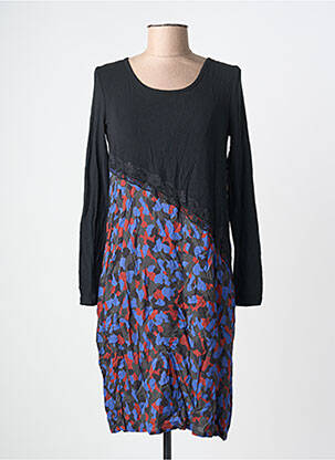 Rochie midi mâneci lungi mâneci lungi negru FILIPINE LAHOYA femme