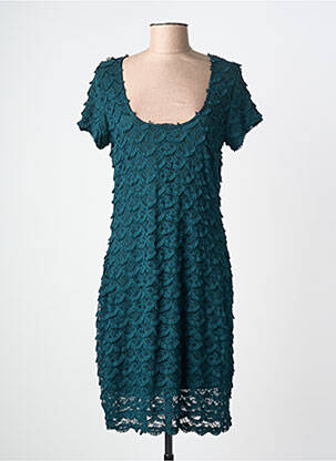 Rochie midi mâneci scurte mâneci scurte verde EGERIE femeie