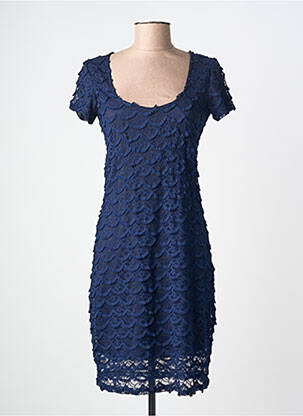 Rochie midi mâneci scurte mâneci scurte albastru EGERIE femeie