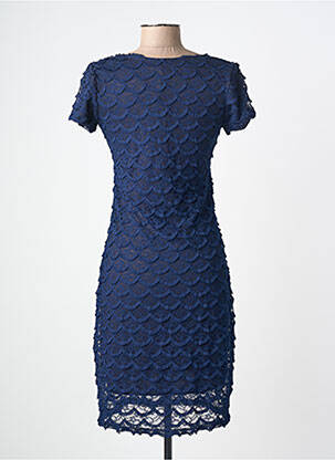 Rochie midi mâneci scurte mâneci scurte albastru EGERIE femeie