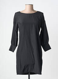 Rochie scurtă închidere cu fermoar la spate mâneci lungi negru SCHOOL RAG femme