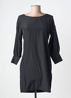 Rochie scurtă închidere cu fermoar la spate mâneci lungi negru SCHOOL RAG femme