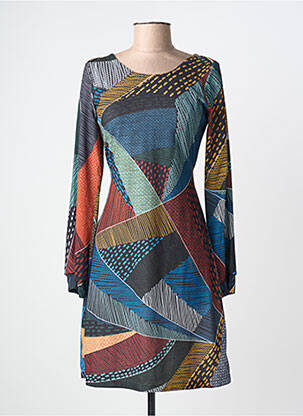 Rochie scurtă mâneci lungi mâneci lungi albastru LOLESFILLES femme