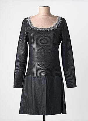 Rochie scurtă mâneci lungi mâneci lungi negru LO! LES FILLES femeie