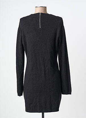 Rochie pulover croială cambrată mâneci lungi negru LEO & UGO femeie