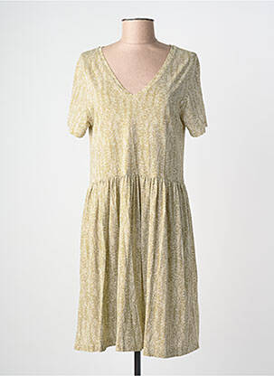 Rochie midi imprimeu fantezie mâneci scurte verde HARRIS WILSON femeie