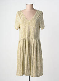 Rochie midi imprimeu fantezie mâneci scurte verde HARRIS WILSON femeie