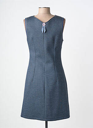 Rochie scurtă fără mâneci fără mâneci albastru LO! LES FILLES femeie