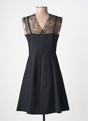 Rochie scurtă fără mâneci fără mâneci negru ONE STEP femeie