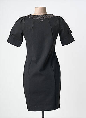 Rochie scurtă închidere cu fermoar la spate mâneci scurte negru CHIPIE femeie