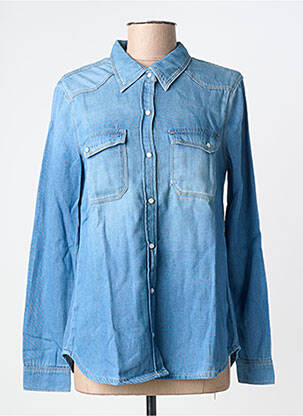 Cămașă croială cambrată mâneci lungi albastru DENIM STUDIO femeie