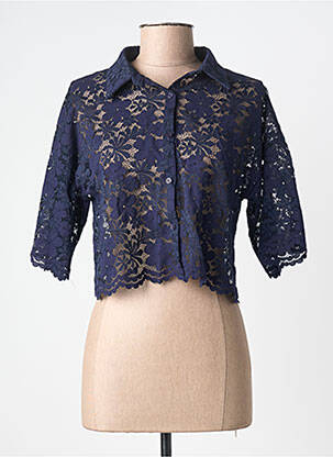 Cămașă mâneci scurte mâneci scurte albastru MARINA V femme