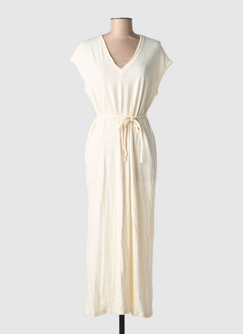 Rochie lungă mâneci scurte mâneci scurte bej MAISON ANJE femme