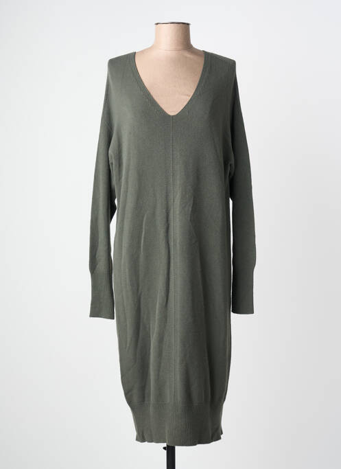 Rochie pulover guler în v mâneci lungi verde LA FEE MARABOUTEE femme