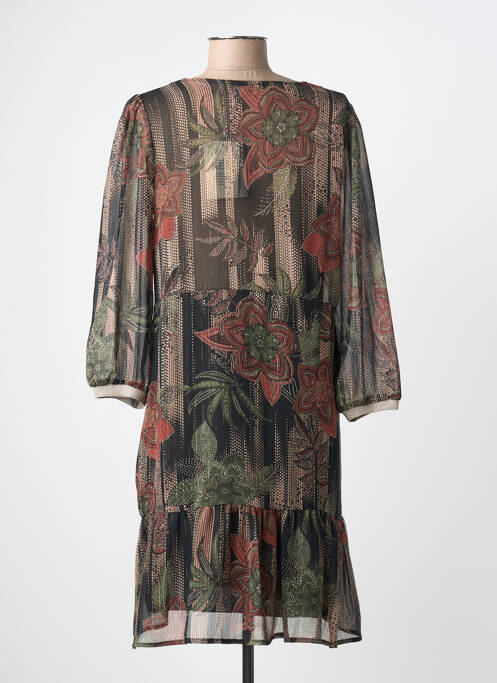 Rochie midi croială fluidă mâneci 3/4 negru LA FEE MARABOUTEE femme