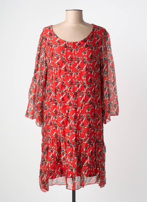 Rochie scurtă mâneci 3/4 mâneci 3/4 roșu LA FEE MARABOUTEE femme