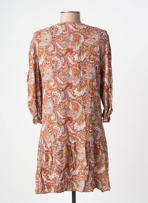 Rochie scurtă mâneci 3/4 mâneci 3/4 portocaliu AN' GE femme