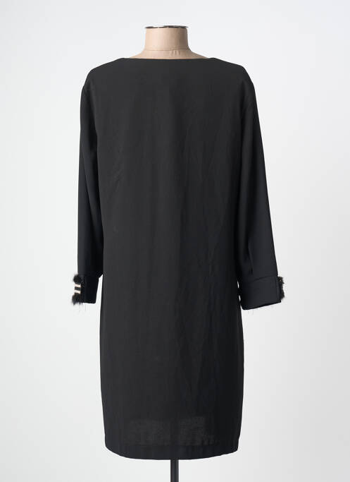 Rochie scurtă mâneci 3/4 mâneci 3/4 negru QUEENIE femme