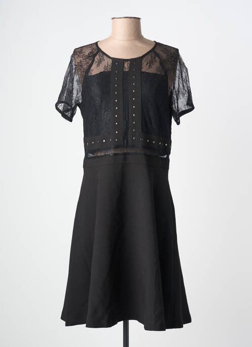 Rochie midi mâneci scurte mâneci scurte negru SCHOOL RAG femme