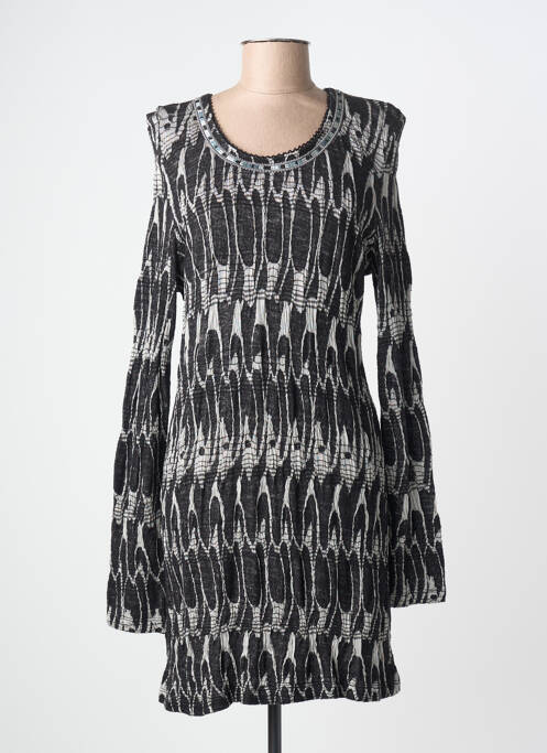 Rochie midi mâneci lungi mâneci lungi negru LOLESFILLES femme