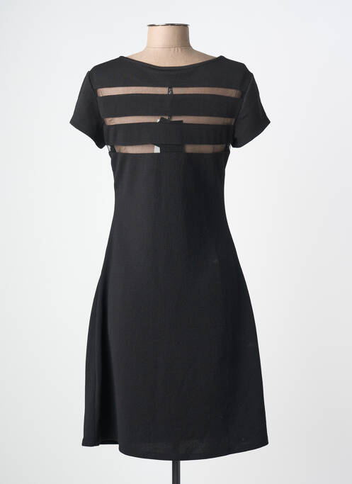 Rochie midi mâneci scurte mâneci scurte negru LEO GUY femme