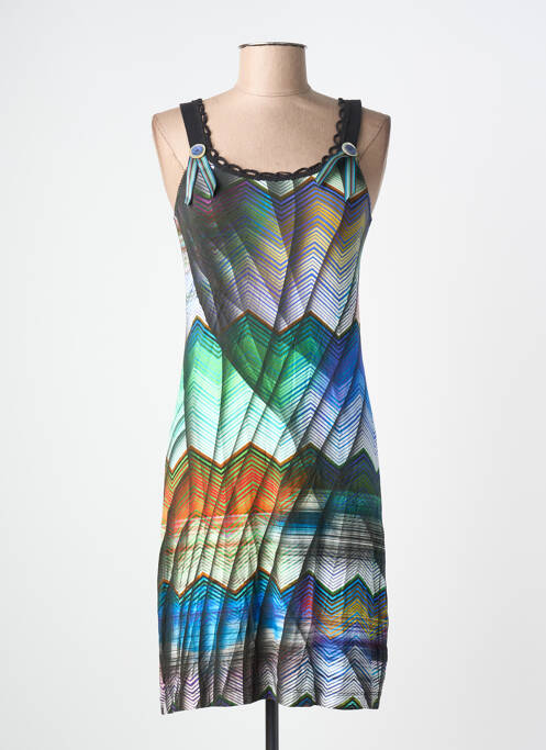 Rochie scurtă guler rotund bretele subțiri negru LOLESFILLES femme