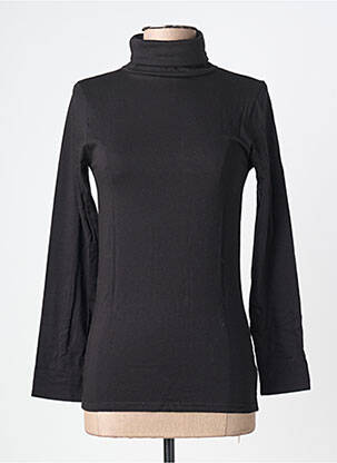 Top țesătură jersey mâneci lungi negru LEMAHIEU femme