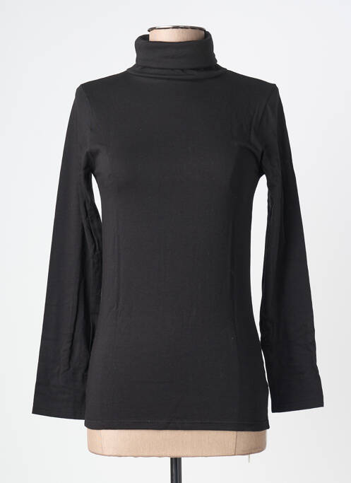 Top țesătură jersey mâneci lungi negru LEMAHIEU femme