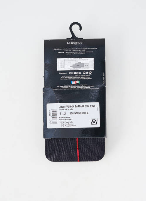 Colanți elasticitate negru LE BOURGET femme